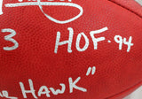 Tony Dorsett Signed NFL Authentic Wilson Duke Football W/3 insc.-Beckett W Holo