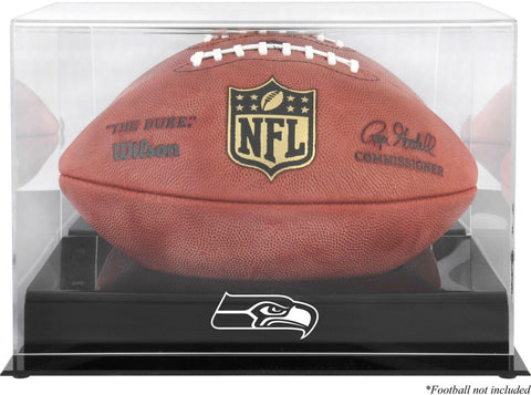 Seattle Seahawks Black Base Football Display Case - Fanatics