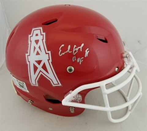 Earl Campbell "HOF 91" Signed Full Size Authentic Houston Oilers Helmet JSA COA