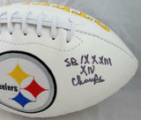 Donnie Shell Autographed Pittsburgh Steelers Logo Football- The Jersey Source Au