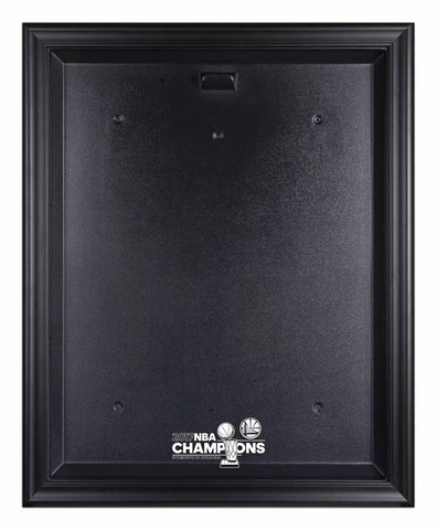 GS Warriors 2017 Finals Champs Logo Black Framed Jersey Display Case
