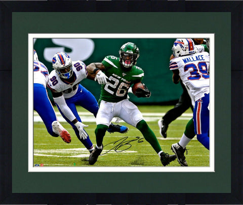 Framed Le'Veon Bell New York Jets Autographed 16" x 20" Cutting Photograph