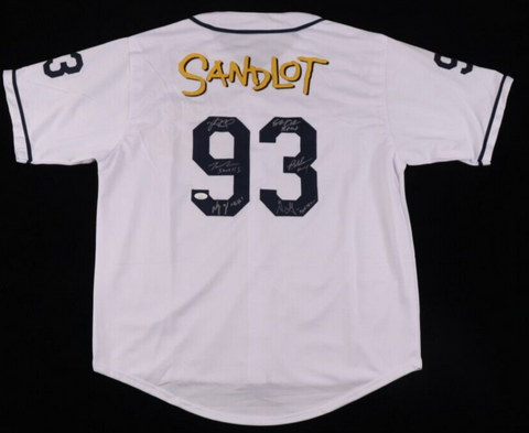 Signed Jersey by 6 Members of the 1993 Hit Film "The Sandlot" (JSA COA)
