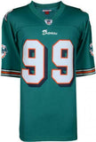 Jason Taylor Miami Dolphins Signed Mitchell & Ness Teal Jersey & "HOF 2017" Insc