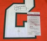 JIM KELLY AUTOGRAPHED SIGNED MIAMI HURRICANES #12 THROWBACK JERSEY JSA