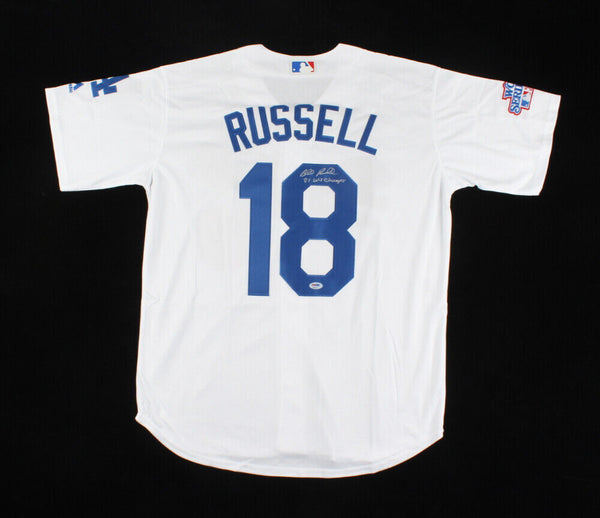 Bill Russell Signed Los Angeles Dodgers Jersey (PSA COA) 1981 World Se –  Super Sports Center