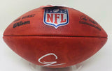 CHASE YOUNG Autographed "2020 NFL DPOY" Official Duke NFL Football FANATICS
