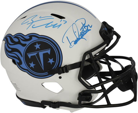 Ryan Tannehill & Derrick Henry Tennessee Titans Signed Lunar Eclipse Alt Helmet