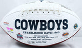 Drew Pearson Signed Cowboys Logo Football w/HOF- Beckett W Hologram *Black