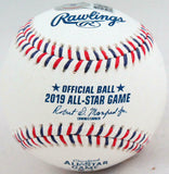Shane Bieber Autographed Rawlings ASG Baseball w/ MVP- Beckett W Holo *Blue