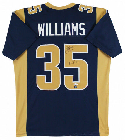 Aeneas Williams Signed St. Louis Rams Jersey Inscribed "HOF 14" (Beckett COA)