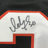 Autographed/Signed ICKEY WOODS Cincinnati Black Football Jersey JSA COA Auto