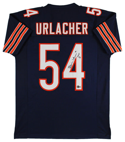 Brian Urlacher "HOF 18" Authentic Signed Navy Blue Pro Style Jersey BAS Witness