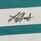 FRAMED Autographed/Signed LAVISKA SHENAULT 33x42 Teal Football Jersey BAS COA