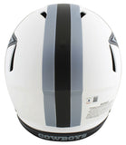 Cowboys Dak Prescott Signed Lunar F/S Speed Proline Helmet w/ Black Sig BAS Wit