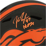 John Lynch Denver Broncos Signed Eclipse Alternate Replica Helmet & HOF2021 Insc