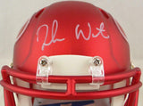 Deshaun Watson Autographed Houston Texans Blaze Mini Helmet - Beckett *White