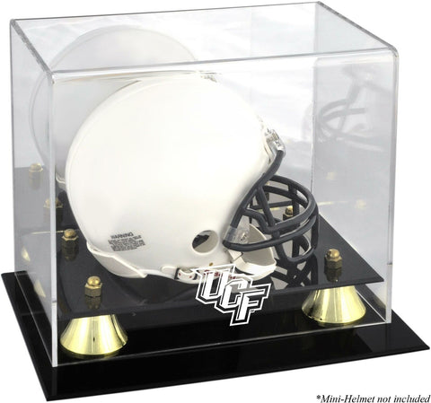 Univ of Central Florida Knights Golden Classic Logo Mini Helmet Display Case