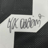FRAMED Autographed/Signed JK J.K. DOBBINS 33x42 Ohio State Black Jersey JSA COA