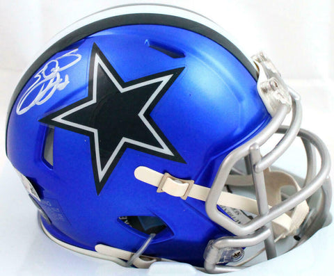 Emmitt Smith Autographed Cowboys Flash Speed Mini Helmet-Beckett W Hologram