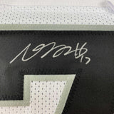 Framed Autographed/Signed Davante Adams 33x42 Las Vegas White Jersey BAS COA