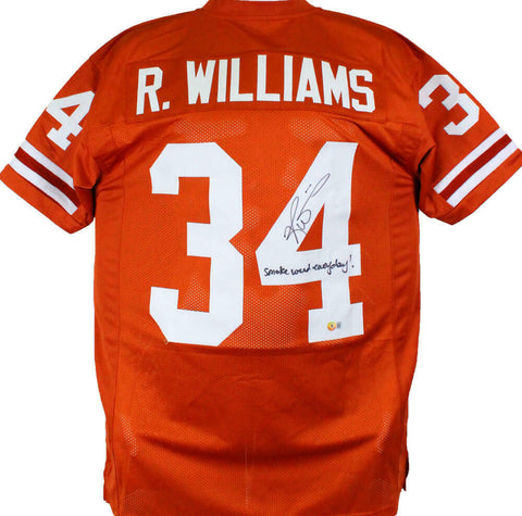 Ricky Williams Autographed Orange College Style Jersey w/SWED-Beckett Hologram