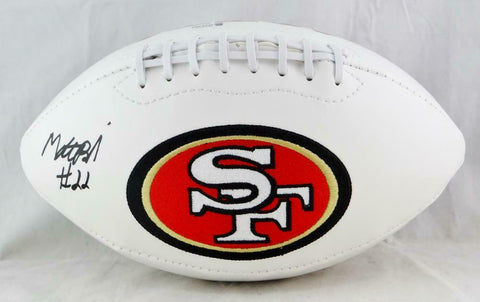 Matt Breida Autographed San Francisco 49ers Logo Football- Beckett Authenticated