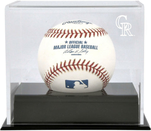 Colorado Rockies (2017-Present) Baseball Cube Logo Display Case