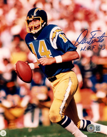Dan Fouts Autographed San Diego Chargers 8x10 Photo HOF Beckett 35667