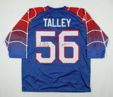 Darryl Talley Signed Buffalo Bills Jersey Inscribed "Spider-Man" (JSA COA)