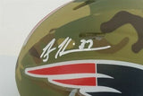 Rodney Harrison Signed New England Patriots Camo Mini Helmet Patriots Alumni COA