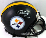 Chase Claypool Signed Pittsburgh Steelers Mini Helmet-Beckett W Hologram *Silver