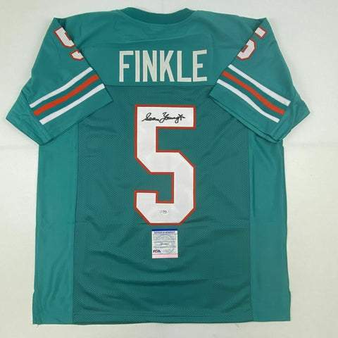 Autographed/Signed SEAN YOUNG Ray Finkle Ace Ventura Miami Teal Jersey PSA COA