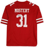 Framed Raheem Mostert San Francisco 49ers Signed Red Game Jersey