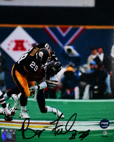 Barry Foster Signed Pittsburgh Steelers 8x10 Running Photo- Prova *Black