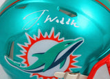 Jaylen Waddle Autographed Miami Dolphins Flash Speed Mini Helmet-Fanatics *White