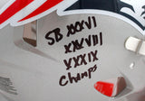 Richard Seymour Signed Patriots F/S Speed Authentic Helmet w/2 Insc.-BAW Holo