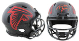 Falcons Tony Gonzalez Authentic Signed Eclipse Speed Mini Helmet BAS Witnessed