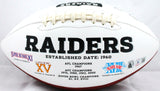 Josh Jacobs Autographed Las Vegas Raiders Logo Football-Beckett W Hologram
