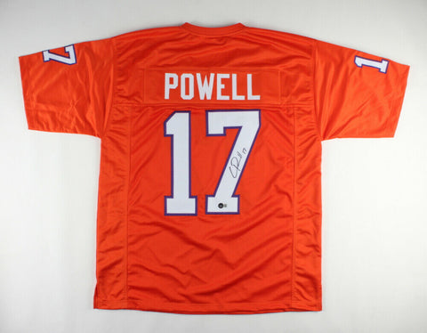 Cornell Powell Signed Clemson Tiger Jersey (Beckett COA) 2021 Chiefs Draft Pk WR