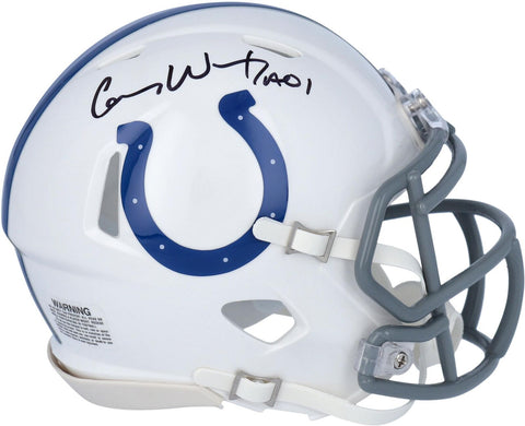 Carson Wentz Indianapolis Colts Signed Riddell Speed Mini Helmet
