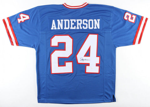 Ottis Anderson Signed New York Giants Throwback Jersey (JSA COA) Super Bowl MVP