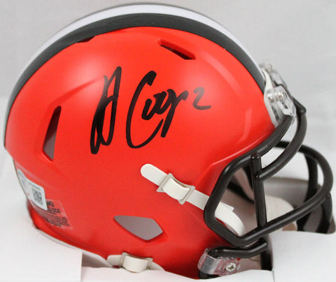 Amari Cooper Autographed Cleveland Browns Speed Mini Helmet-Beckett W Hologram