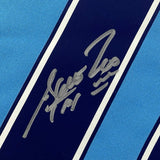 Framed Autographed/Signed Sergio Kun Aguero 33x42 Manchester Blue Soccer BAS COA