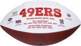 Fred Warner San Francisco 49ers Autographed White Panel Football