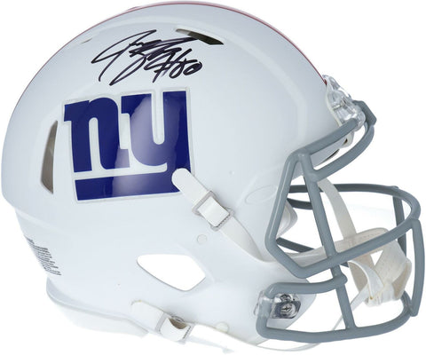 Jeremy Shockey NY Giants Signed Flat White Alternate Revolution Auth Helmet