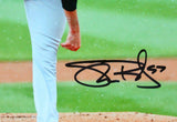 Shane Bieber Signed Cleveland Indians 8x10 Pitching- Beckett W Holo *Black
