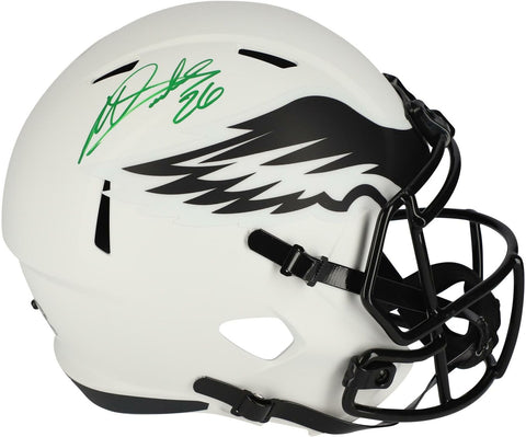Miles SAnders Philadelphia Eagles Signed Lunar Eclipse Alternate Rep Helmet