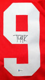 Javon Kinlaw Autographed Red Pro Style Jersey - Beckett W Auth *R9
