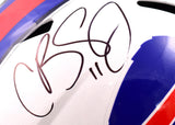 Cole Beasley Signed Bills F/S 2021 Speed Helmet w/Bills Mafia -Beckett W Holo
